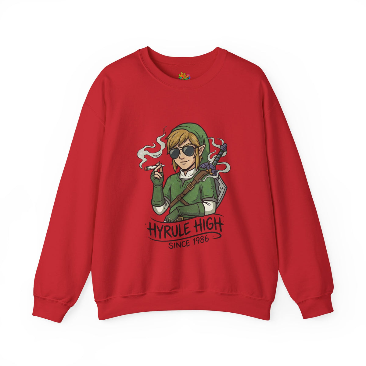 Vert Link Smoker Vintage Style Unisex Graphic Crewneck Sweatshirt