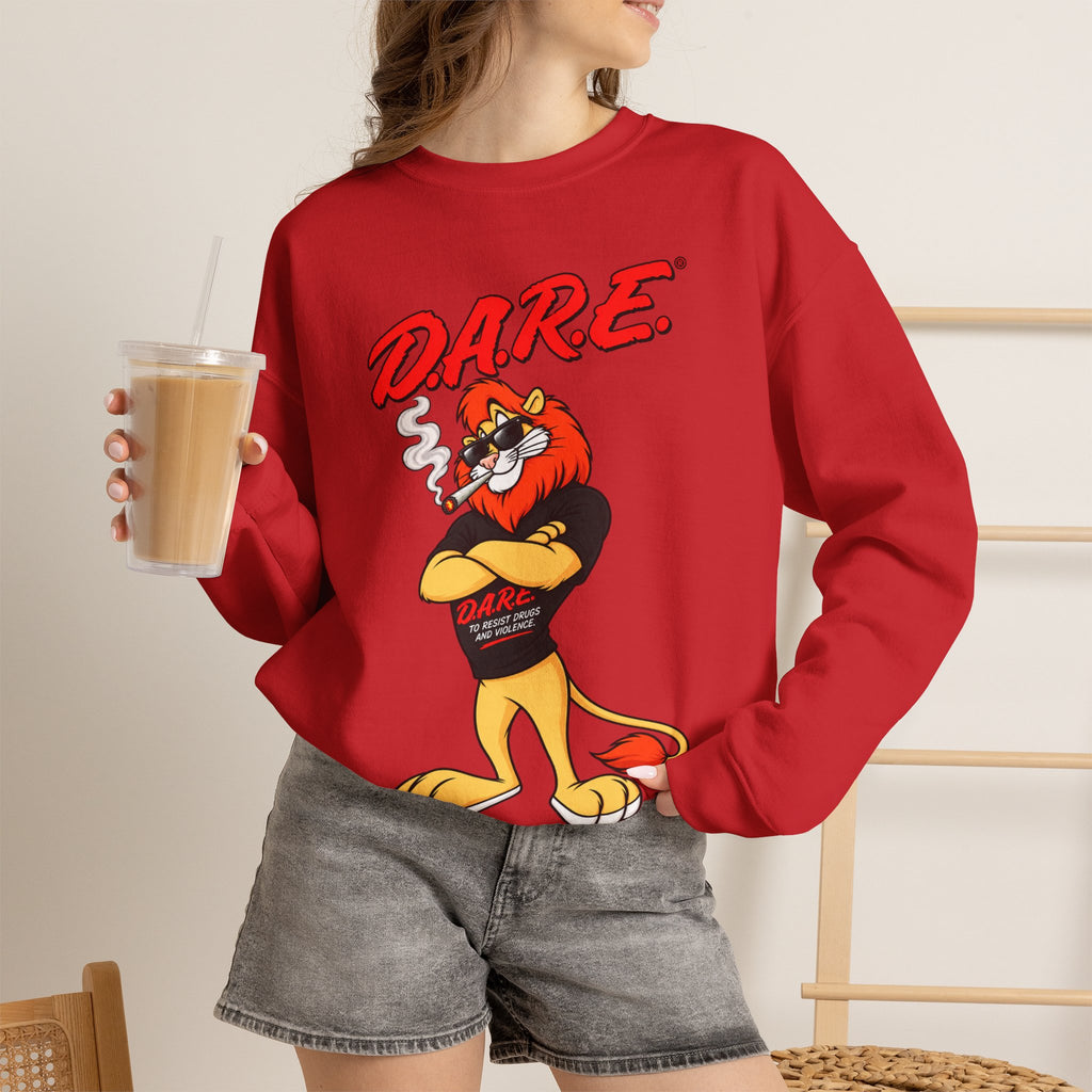 Vert D.A.R.E Vintage Style Unisex Graphic Crewneck Sweatshirt