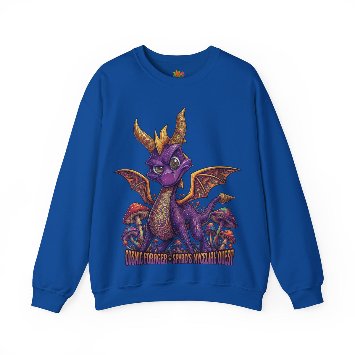 Vert Spyro Psychedelic Vintage Style Unisex Graphic Crewneck Sweatshirt