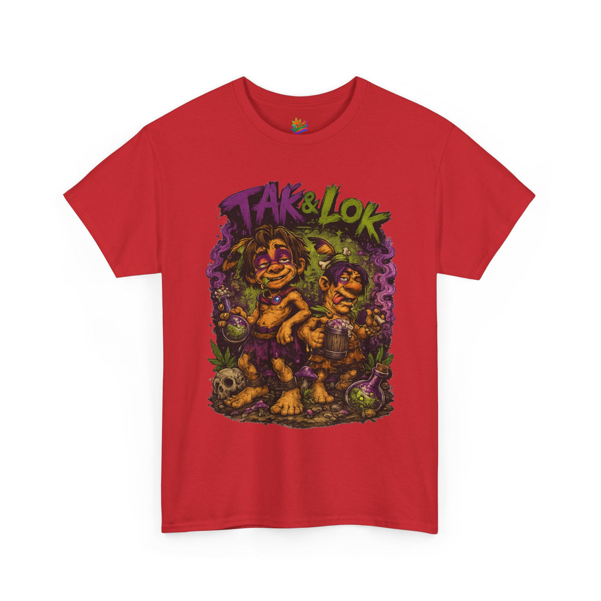 Vert Tak & Lok Vintage Style Unisex Cotton Graphic T-Shirt