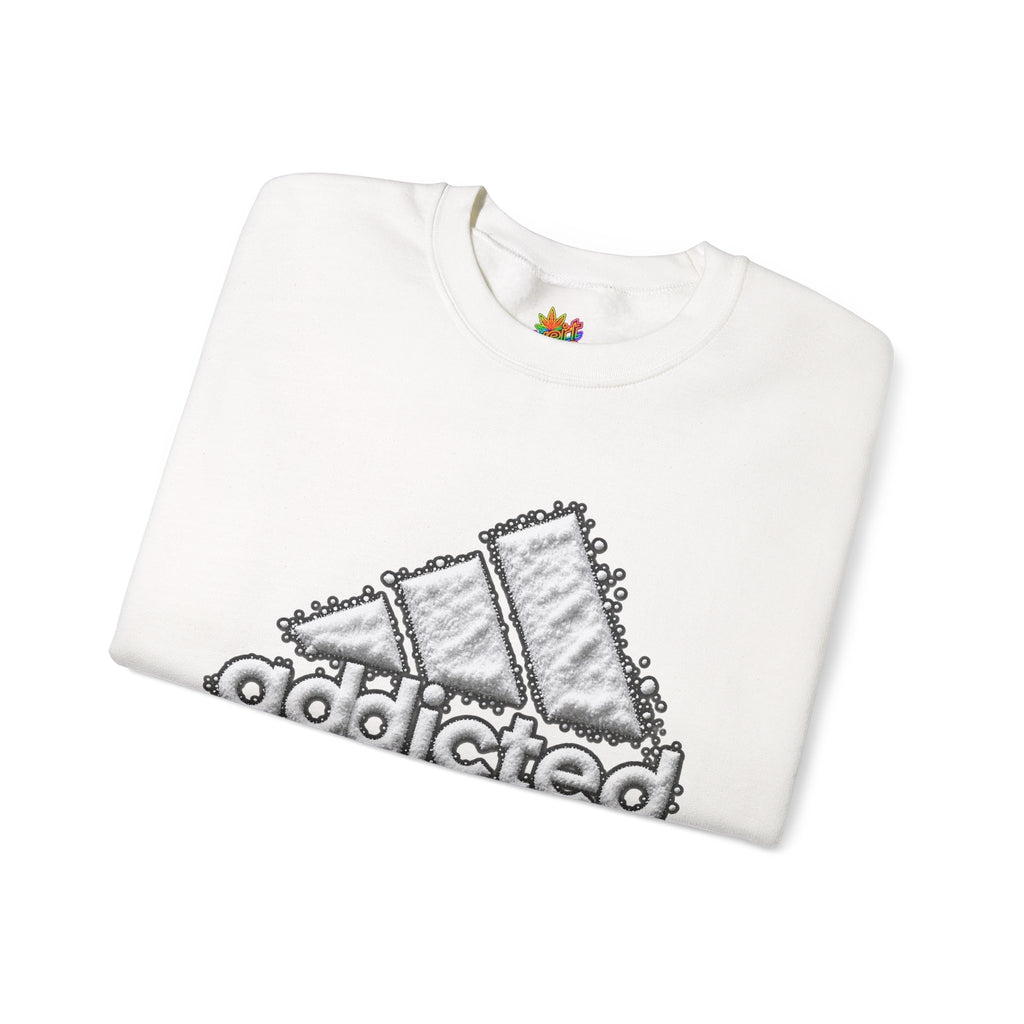 Vert Addicted Vintage Style Unisex Graphic Crewneck Sweatshirt