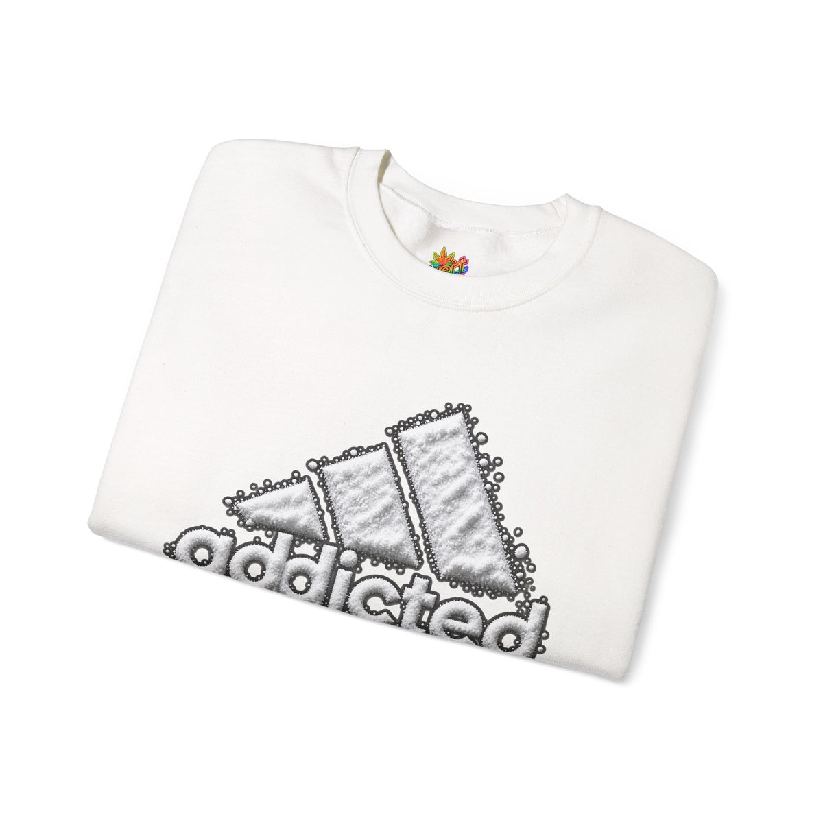 Vert Addicted Vintage Style Unisex Graphic Crewneck Sweatshirt