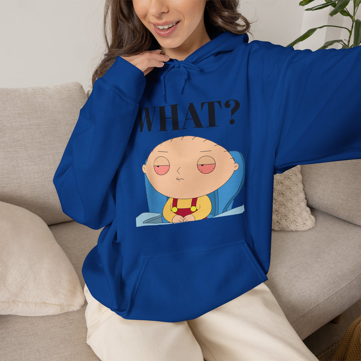 Vert Stewie Vintage Style Graphic Unisex Hoodie