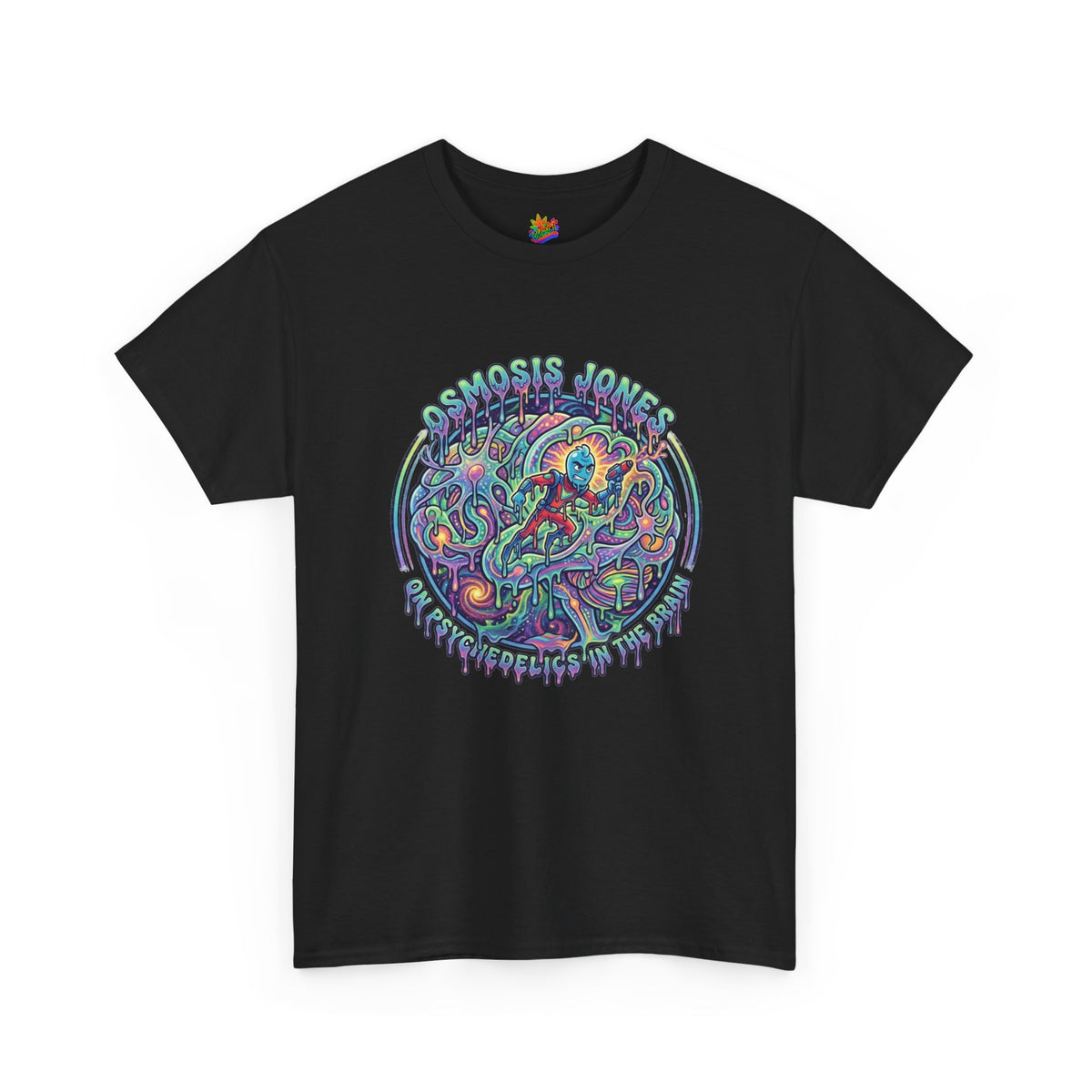 Vert Osmosis Jones Psychedelics Vintage Style Unisex Cotton Graphic T-Shirt