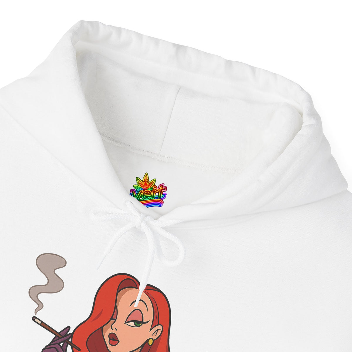 Vert Jessica Rabbit Vintage Style Unisex Graphic Hoodie