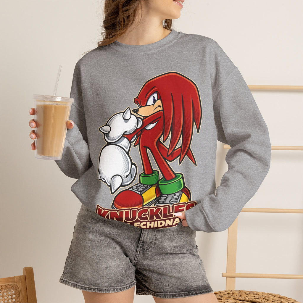 Vert Knuckles The Echidna Vintage Style Unisex Graphic Crewneck Sweatshirt