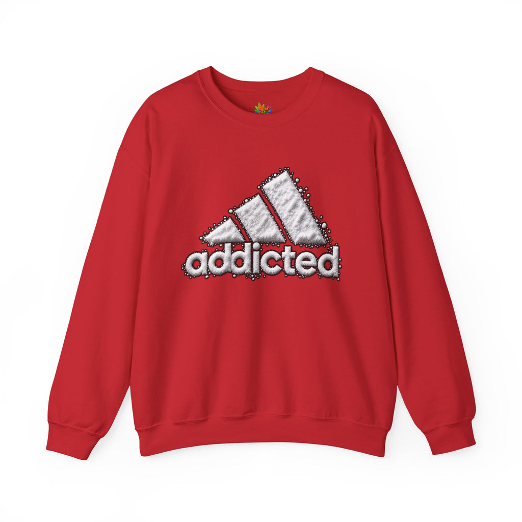 Vert Addicted Vintage Style Unisex Graphic Crewneck Sweatshirt