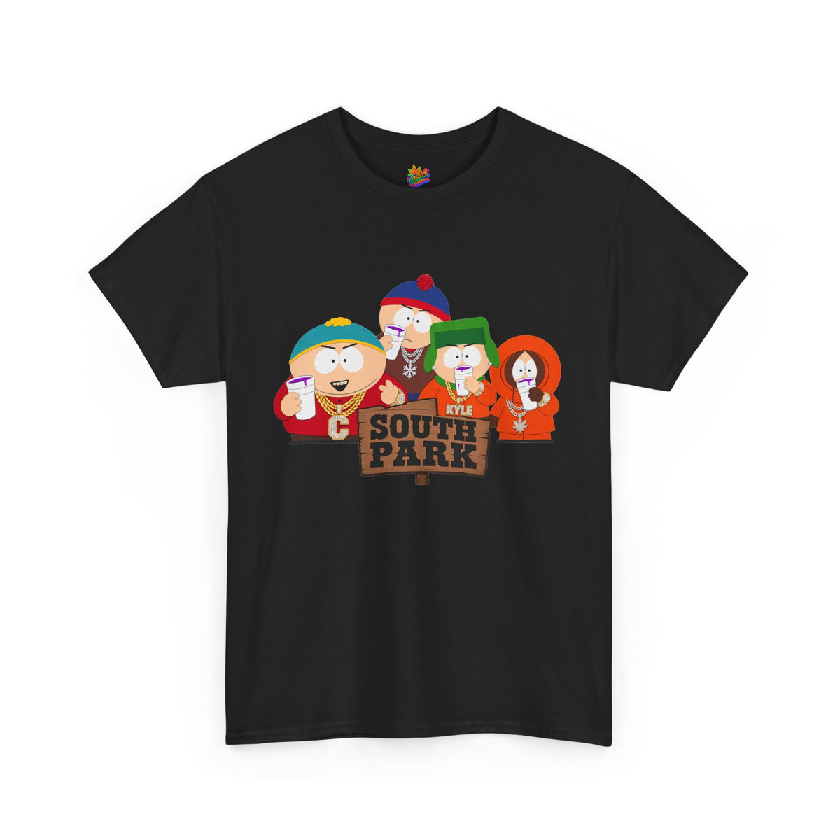 Vert South Park Double Cup Vintage Style Unisex Cotton Graphic T-Shirt