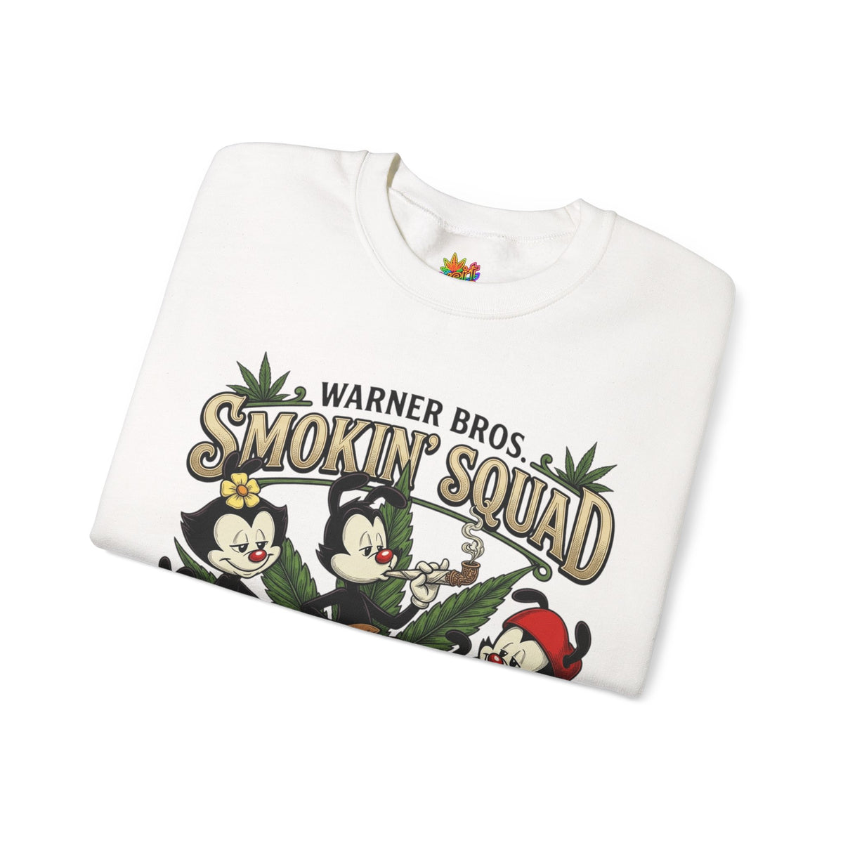 Vert Animaniacs Smoker Vintage Style Unisex Graphic Crewneck Sweatshirt