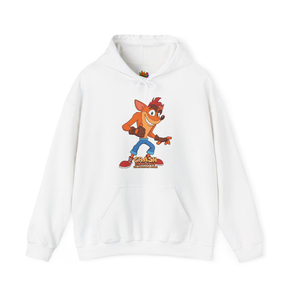 Vert Crash Bandicoot Vintage Style Unisex Cotton Graphic Hoodie