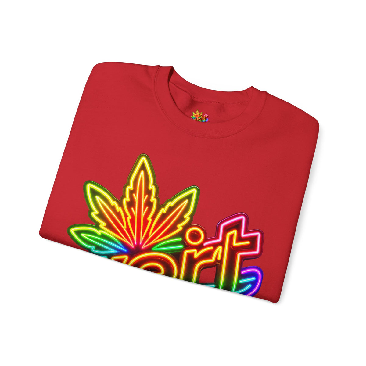Vert Neon Logo Vintage Style Unisex Graphic Crewneck Sweatshirt
