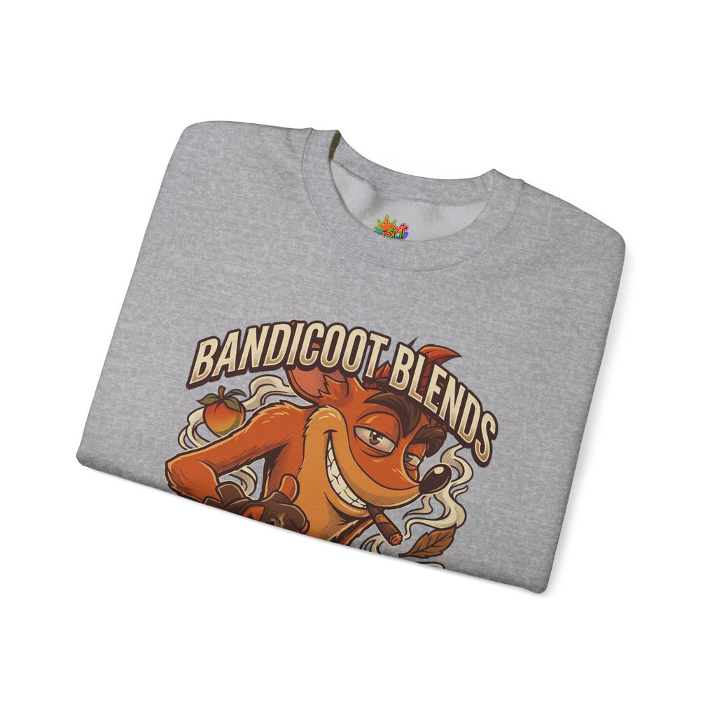 Vert Crash Bandicoot Smoker Vintage Style Unisex Graphic Crewneck Sweatshirt