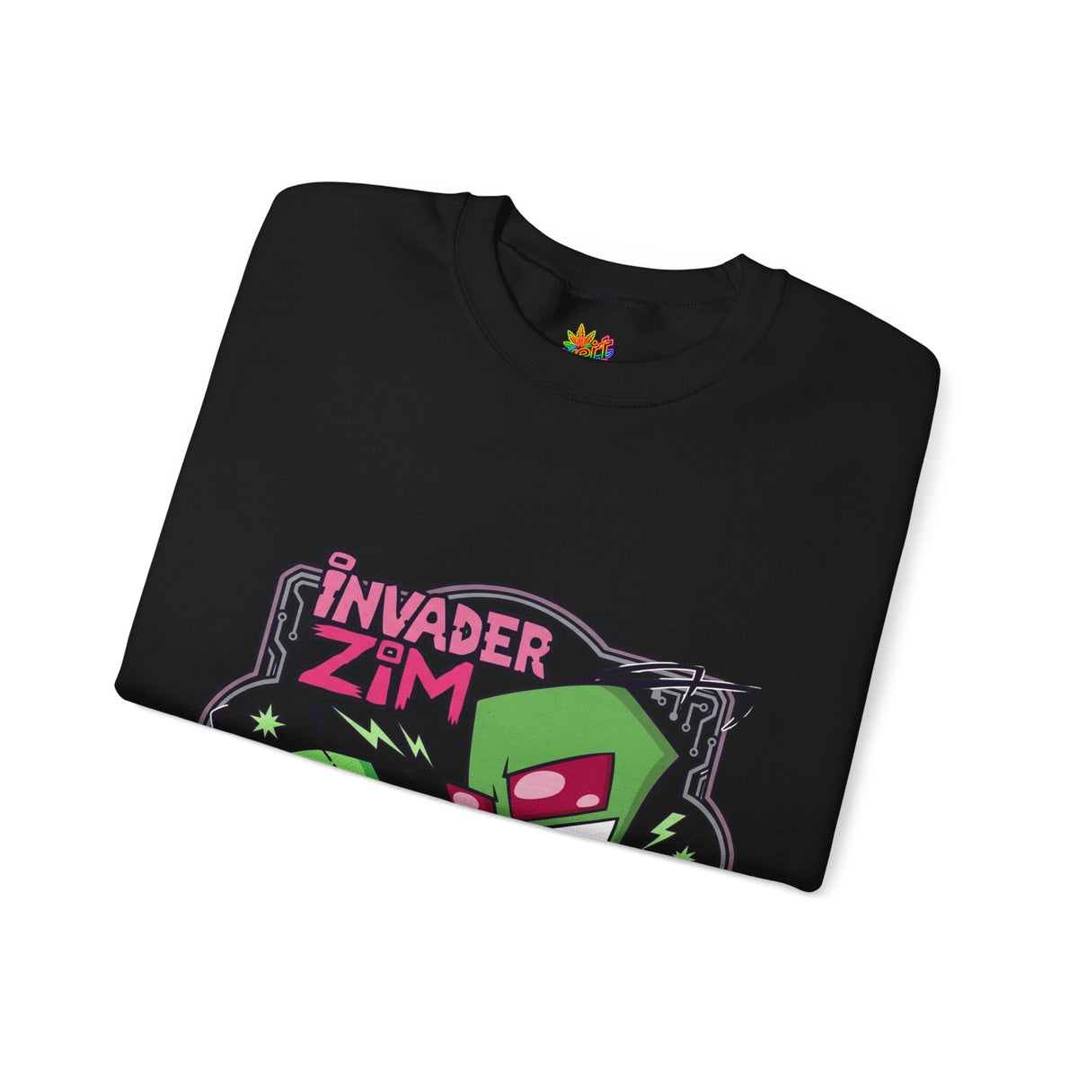 Vert Invader Zim Vintage Style Unisex Graphic Crewneck Sweatshirt
