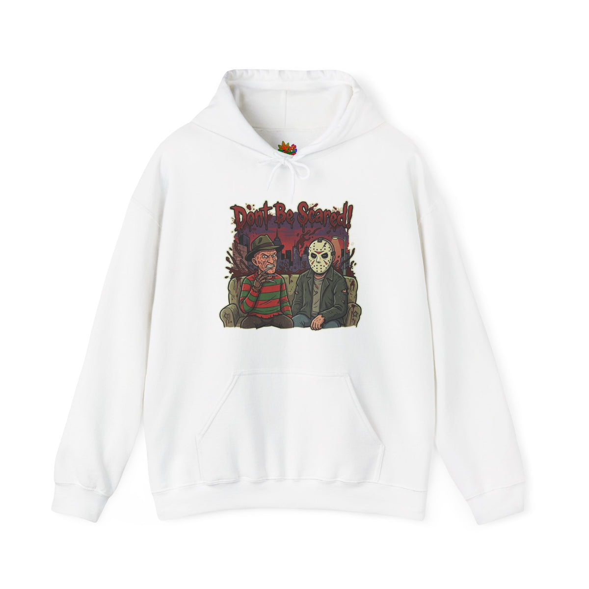 Vert Freddy & Jason Vintage Style Unisex Graphic Hoodie