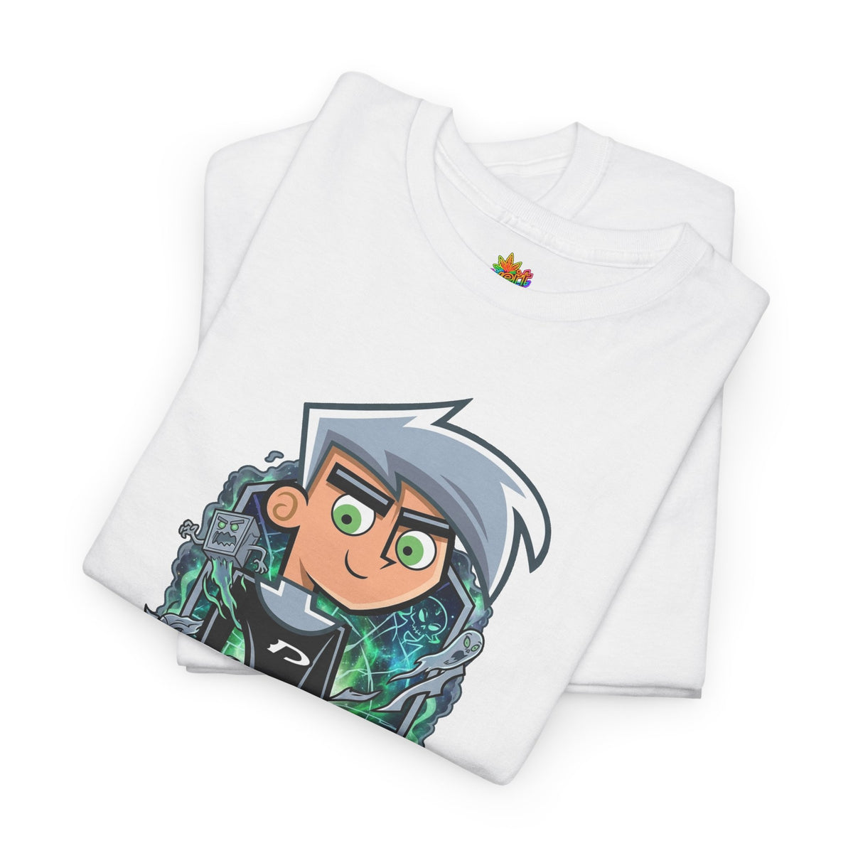 Vert Danny Phantom Basic Vintage Style Unisex Cotton Graphic T-Shirt