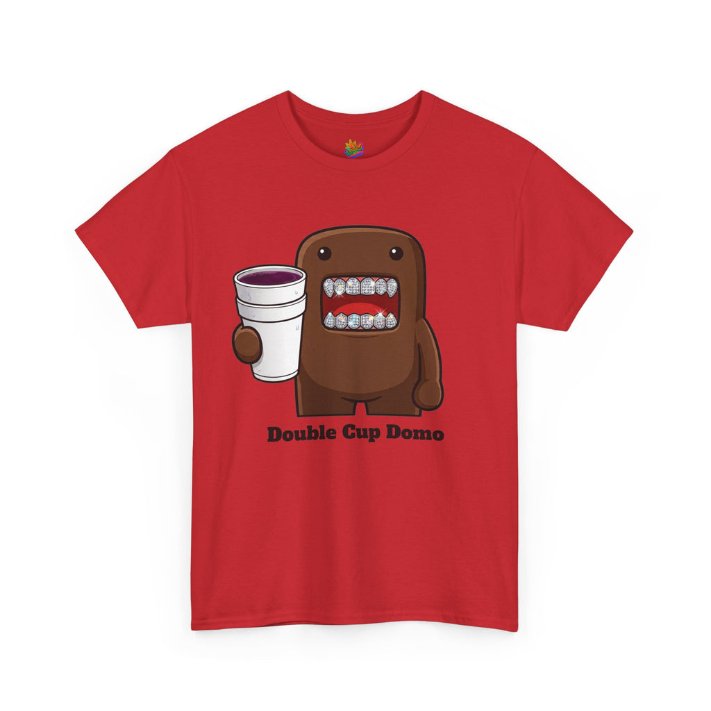 Vert Double Cup Domo Vintage Style Unisex Cotton Graphic T-Shirt