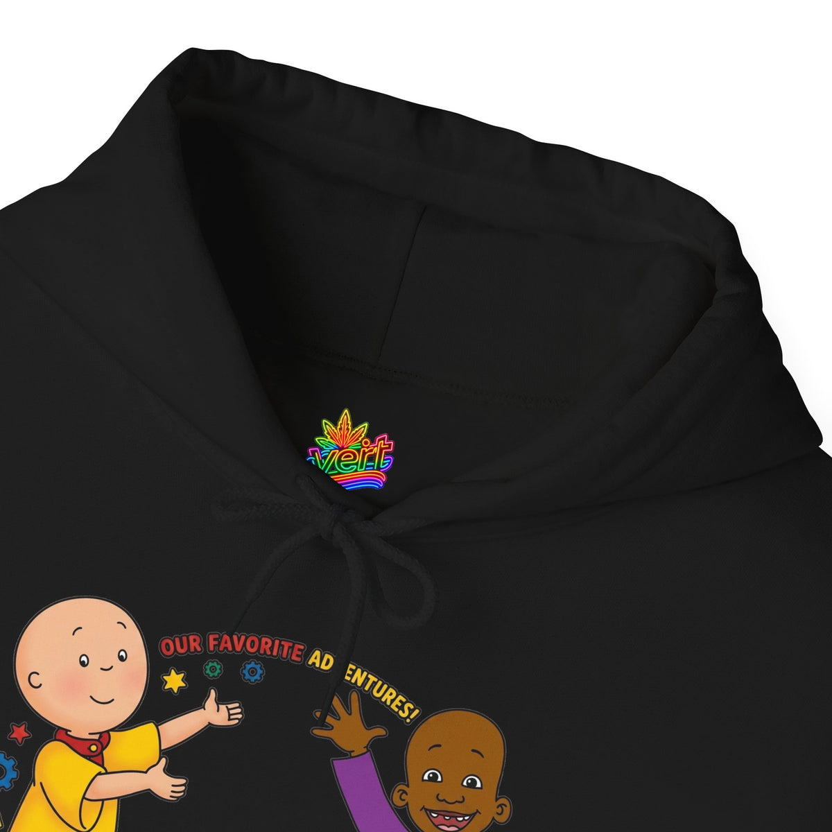 Vert Little Bill & Caillou Vintage Style Unisex Graphic Hoodie