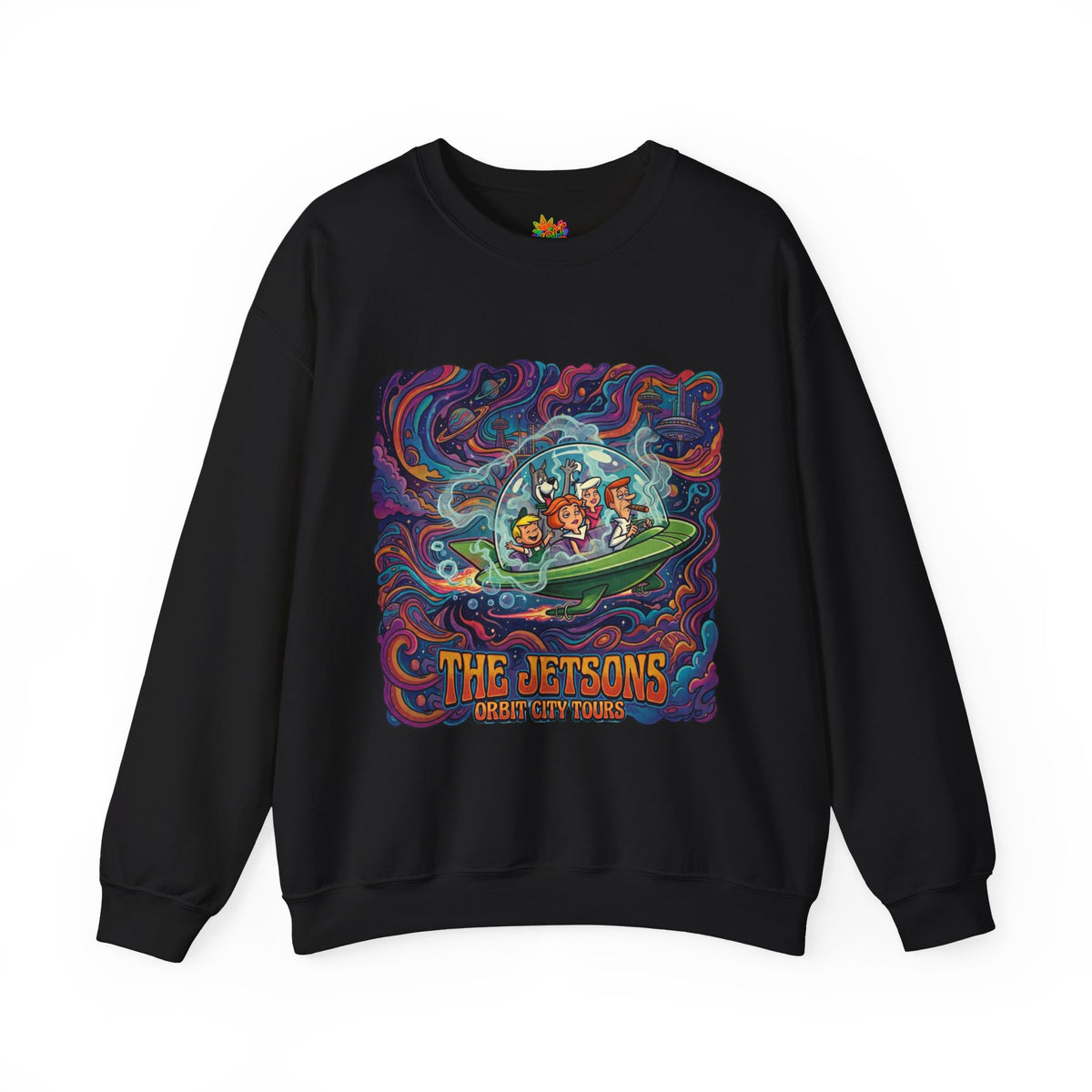 Vert Jetson Smoker Vintage Style Unisex Graphic Crewneck Sweatshirt