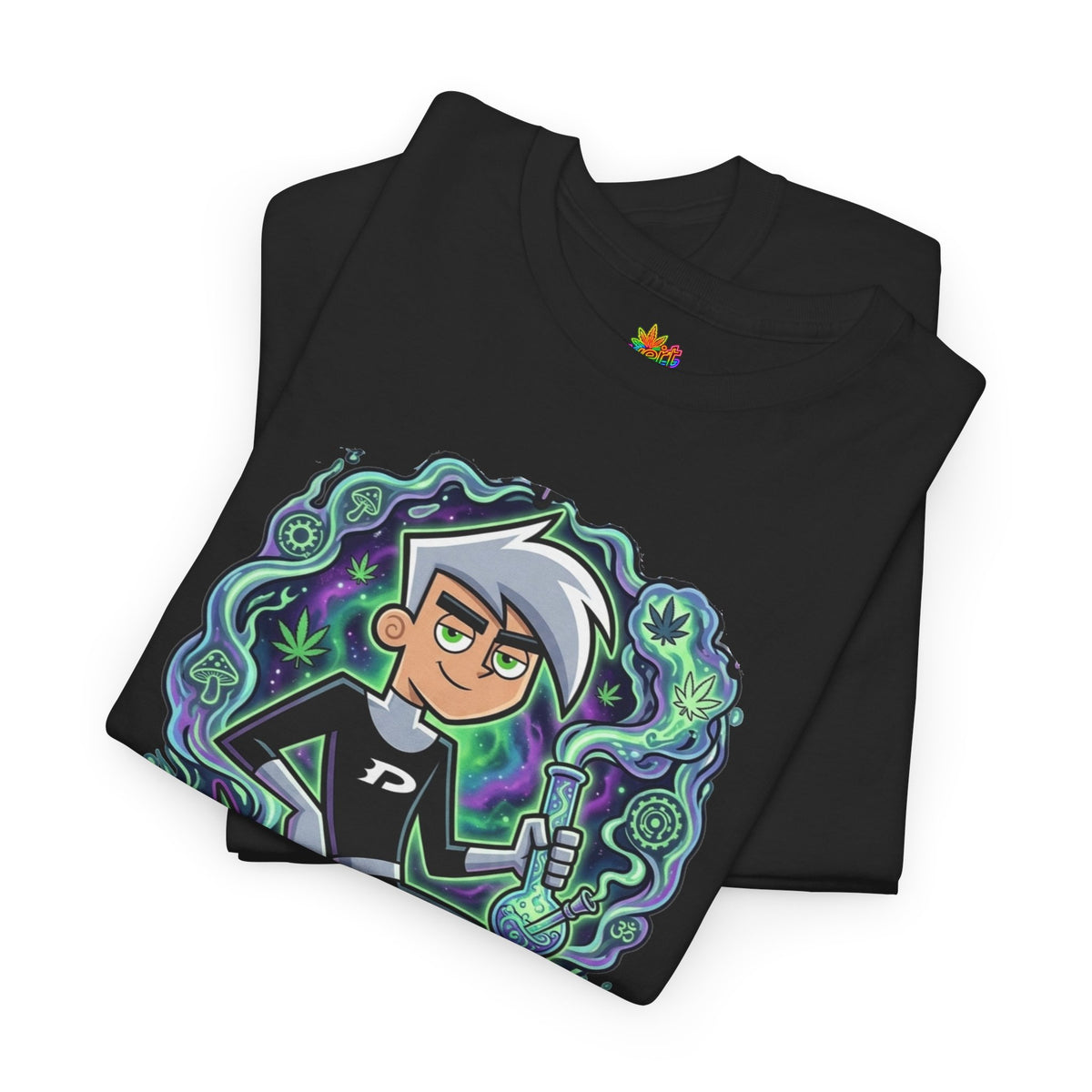 Vert Danny Phantom Smoker Vintage Style Unisex Cotton Graphic T-Shirt