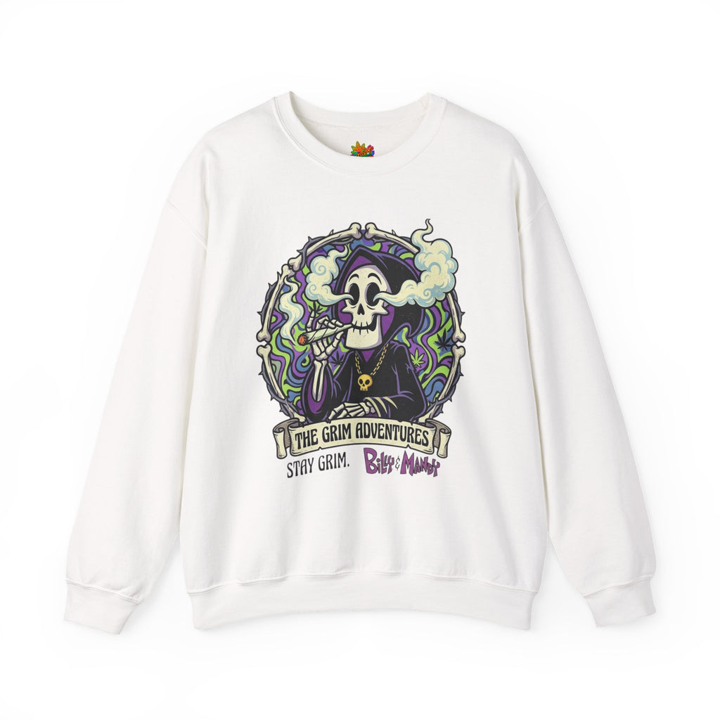 Vert Grim Smoker Vintage Style Unisex Graphic Crewneck Sweatshirt