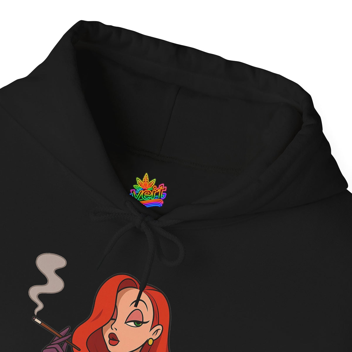Vert Jessica Rabbit Vintage Style Unisex Graphic Hoodie