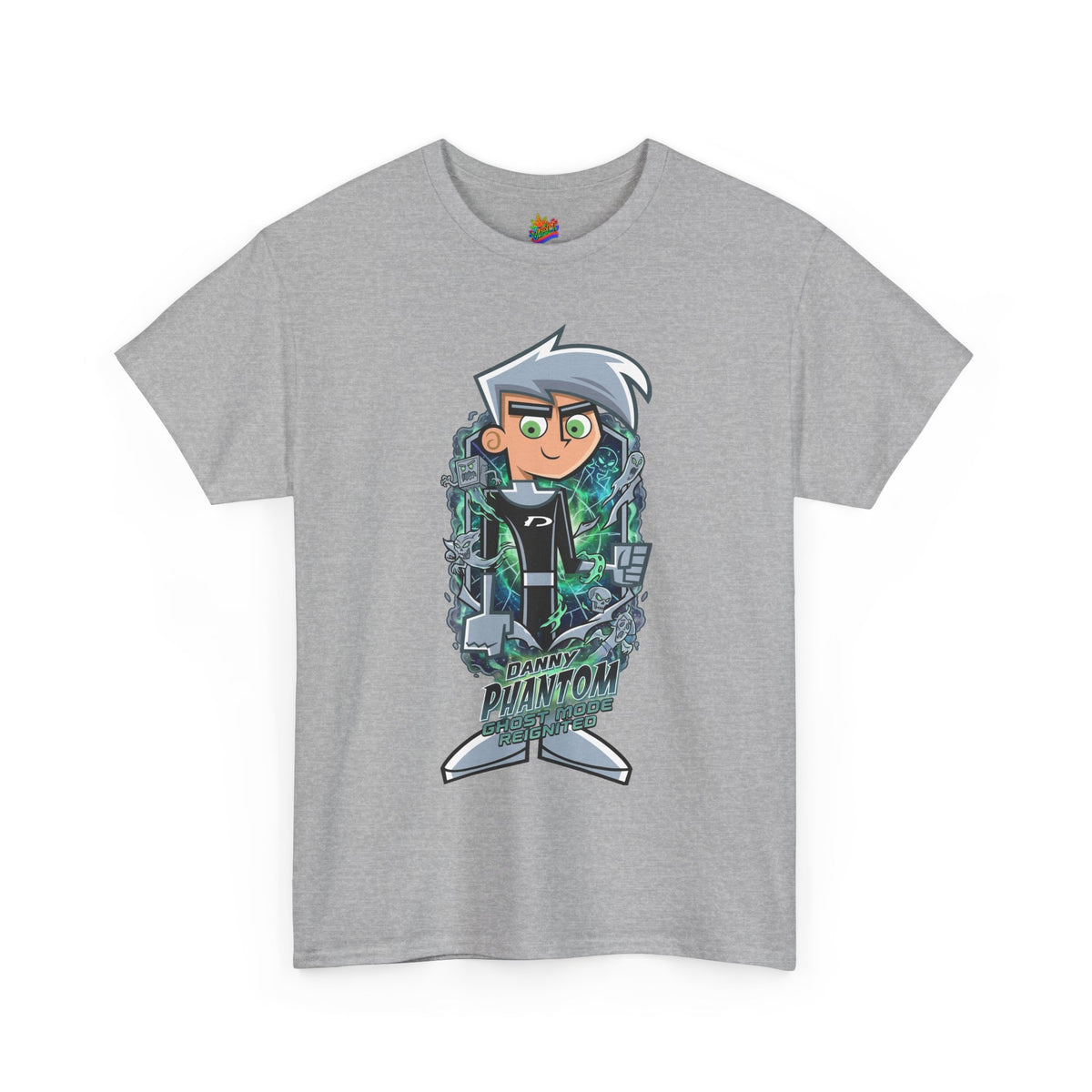 Vert Danny Phantom Basic Vintage Style Unisex Cotton Graphic T-Shirt