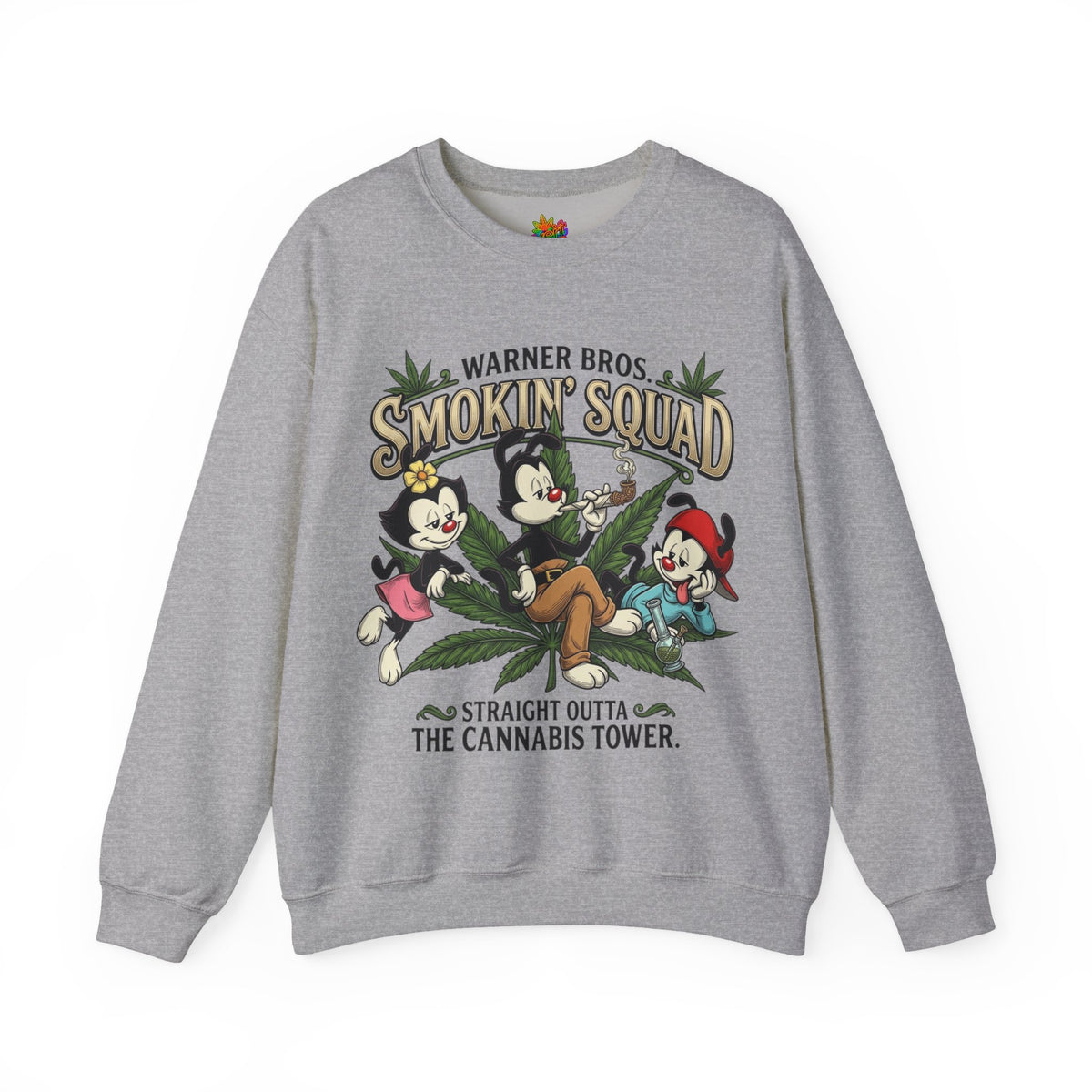 Vert Animaniacs Smoker Vintage Style Unisex Graphic Crewneck Sweatshirt