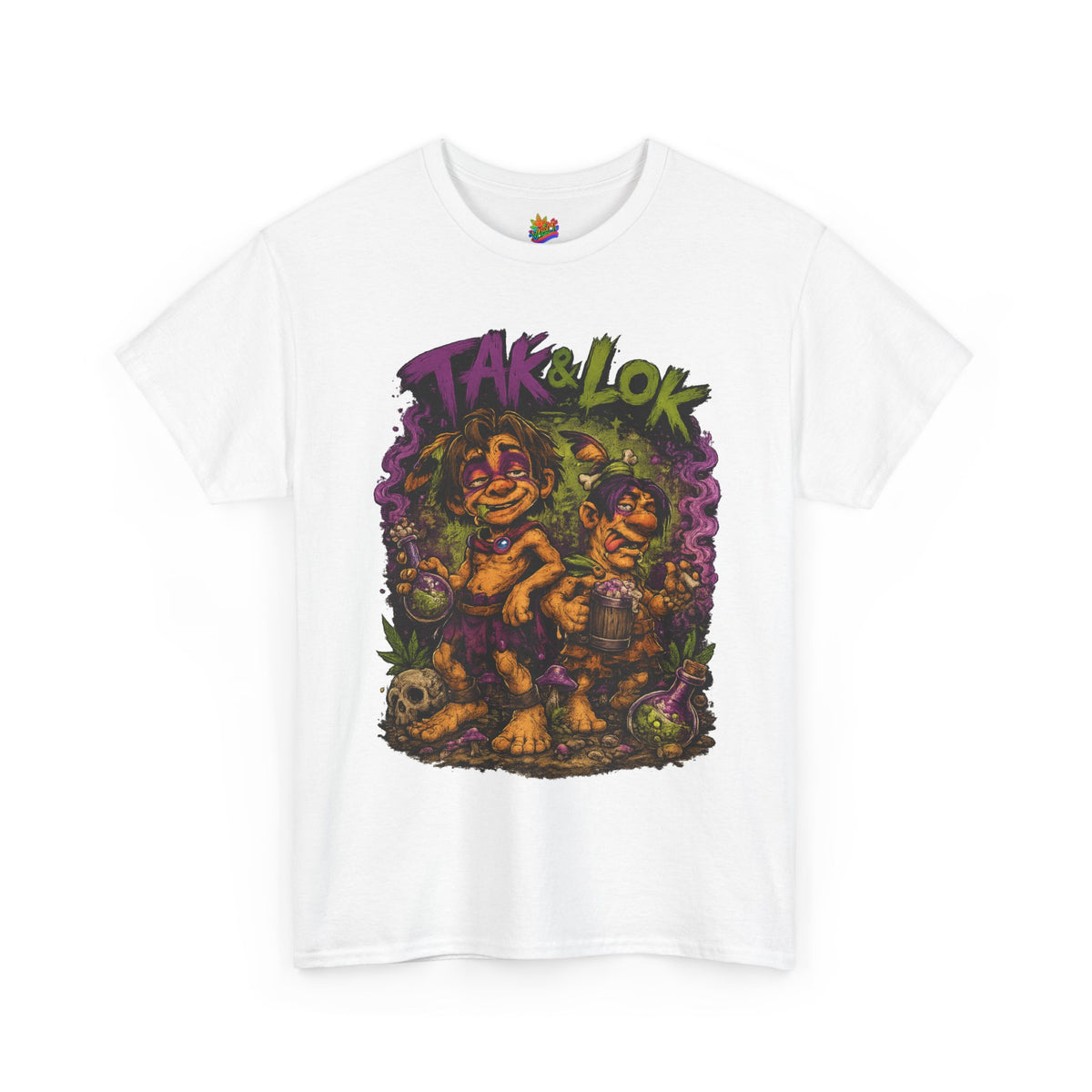 Vert Tak & Lok Vintage Style Unisex Cotton Graphic T-Shirt