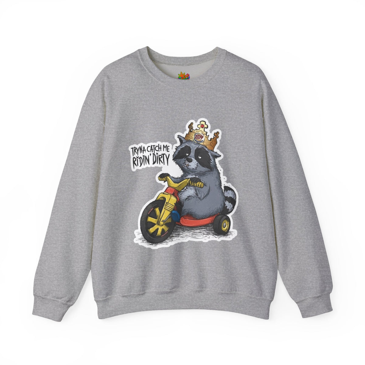 Vert Burger King Parody Vintage Style Unisex Graphic Crewneck Sweatshirt