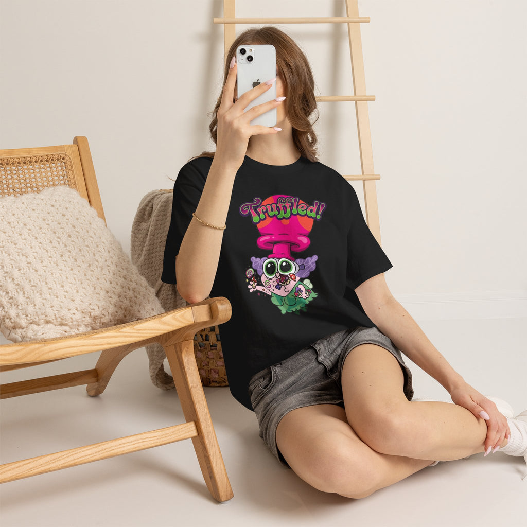 Vert Truffles Psychedelic Vintage Style Unisex Cotton Graphic T-Shirt
