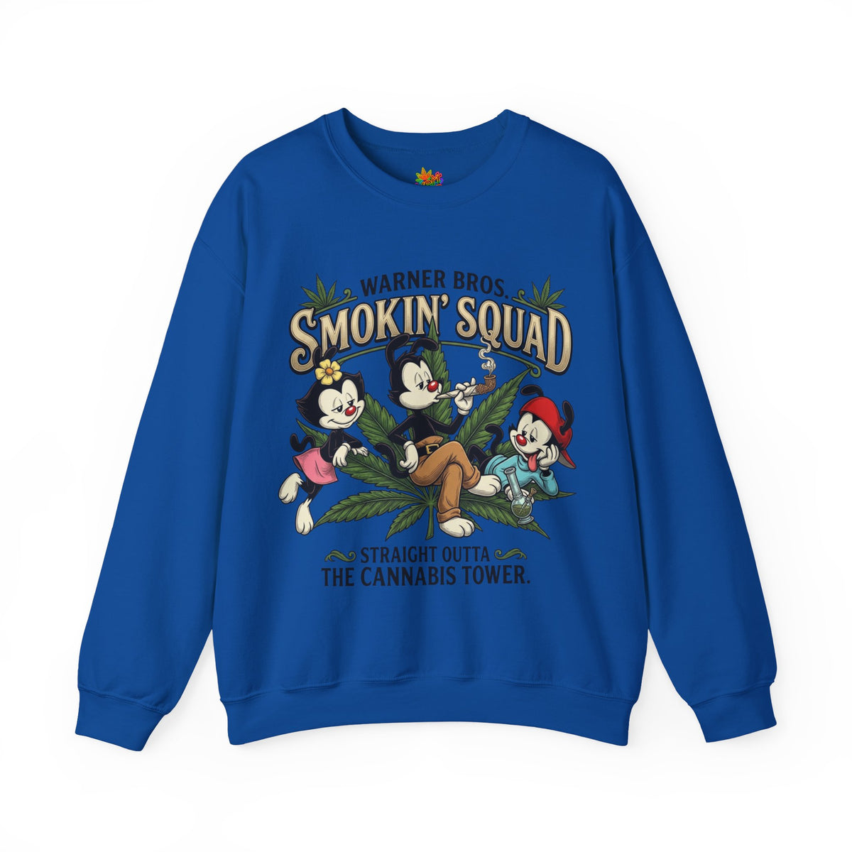 Vert Animaniacs Smoker Vintage Style Unisex Graphic Crewneck Sweatshirt