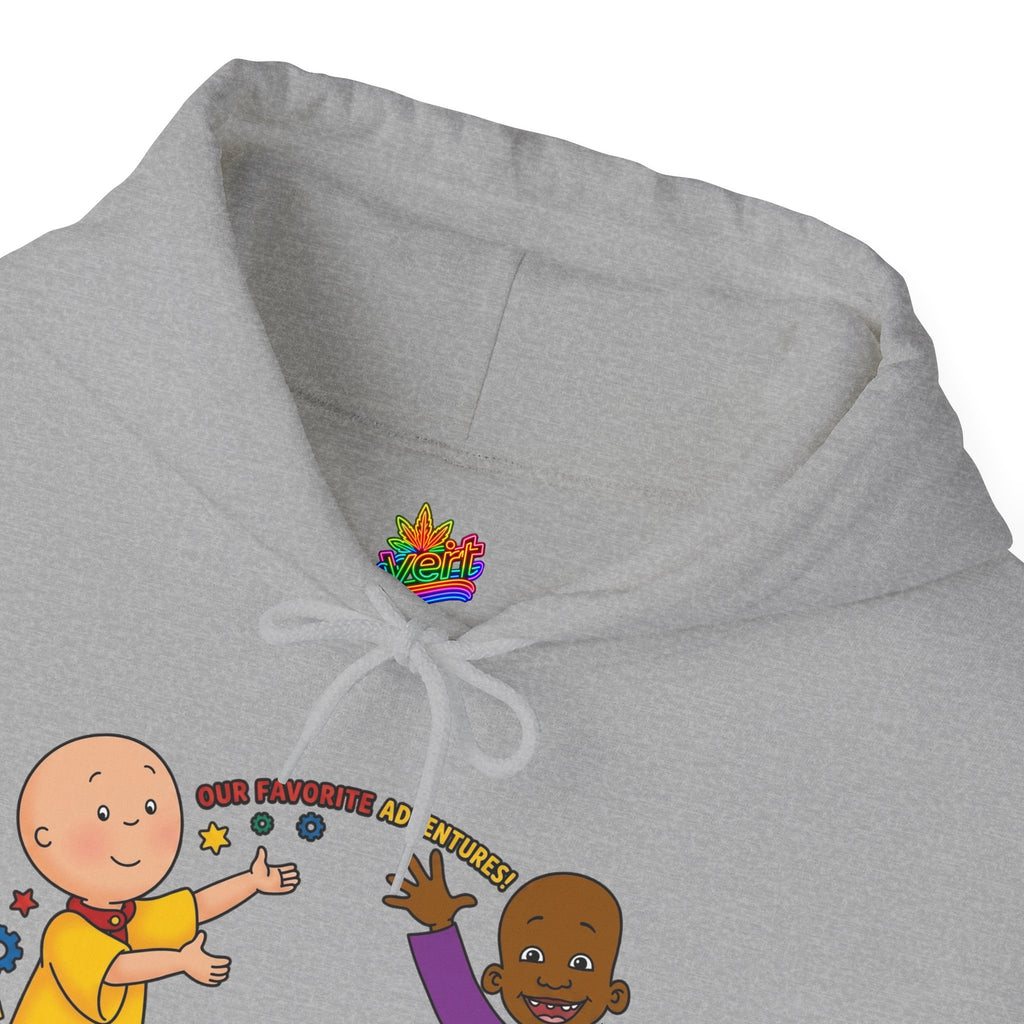 Vert Little Bill & Caillou Vintage Style Unisex Graphic Hoodie