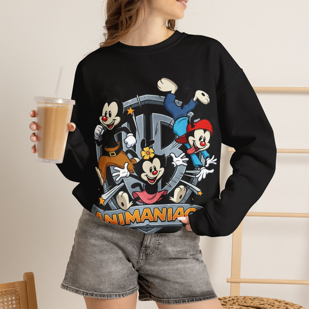 Vert Animaniacs Vintage Style Unisex Graphic Crewneck Sweatshirt