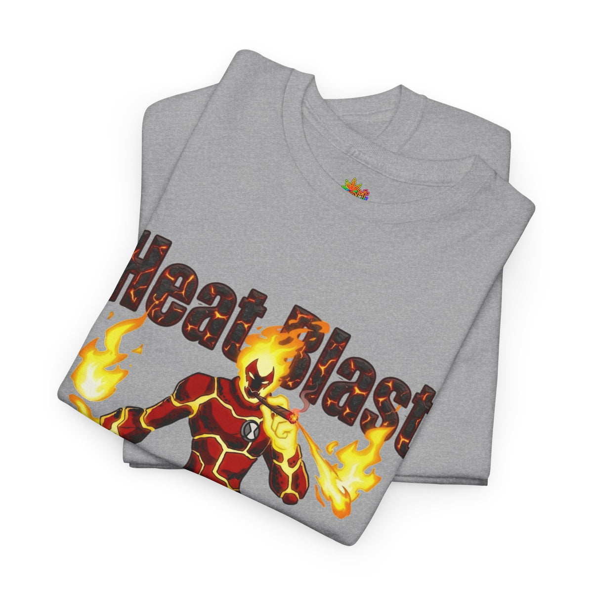 Vert Ben 10 Heat Blast Vintage Style Unisex Graphic Cotton T-Shirt