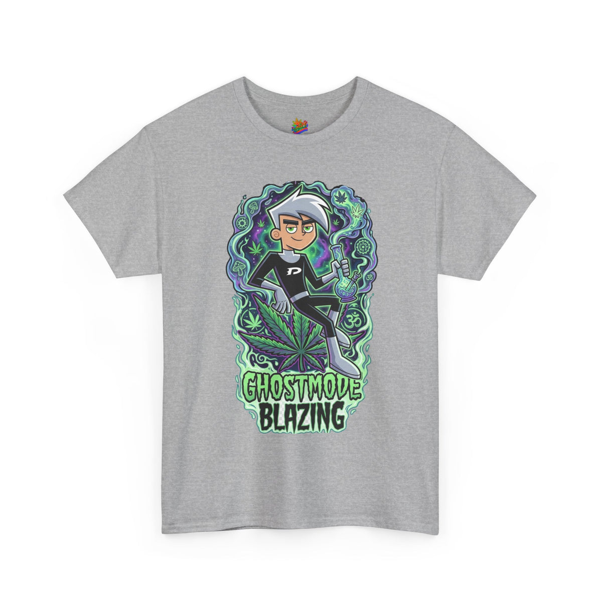 Vert Danny Phantom Smoker Vintage Style Unisex Cotton Graphic T-Shirt