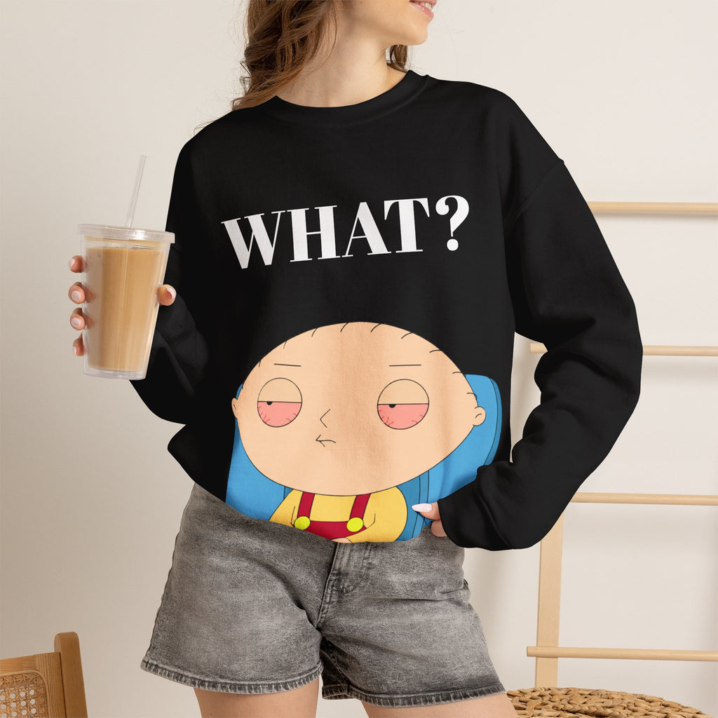 Vert Stewie Vintage Style Unisex Graphic Crewneck Sweatshirt
