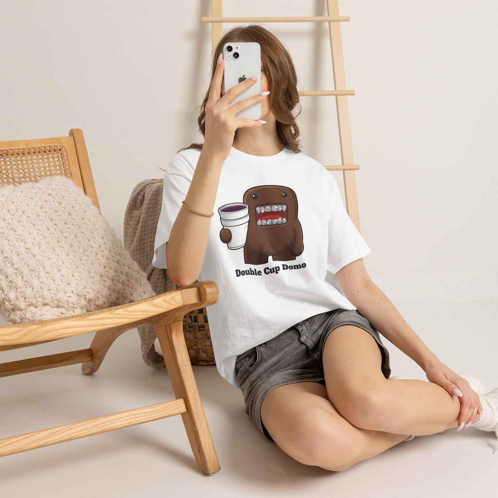 Vert Double Cup Domo Vintage Style Unisex Cotton Graphic T-Shirt