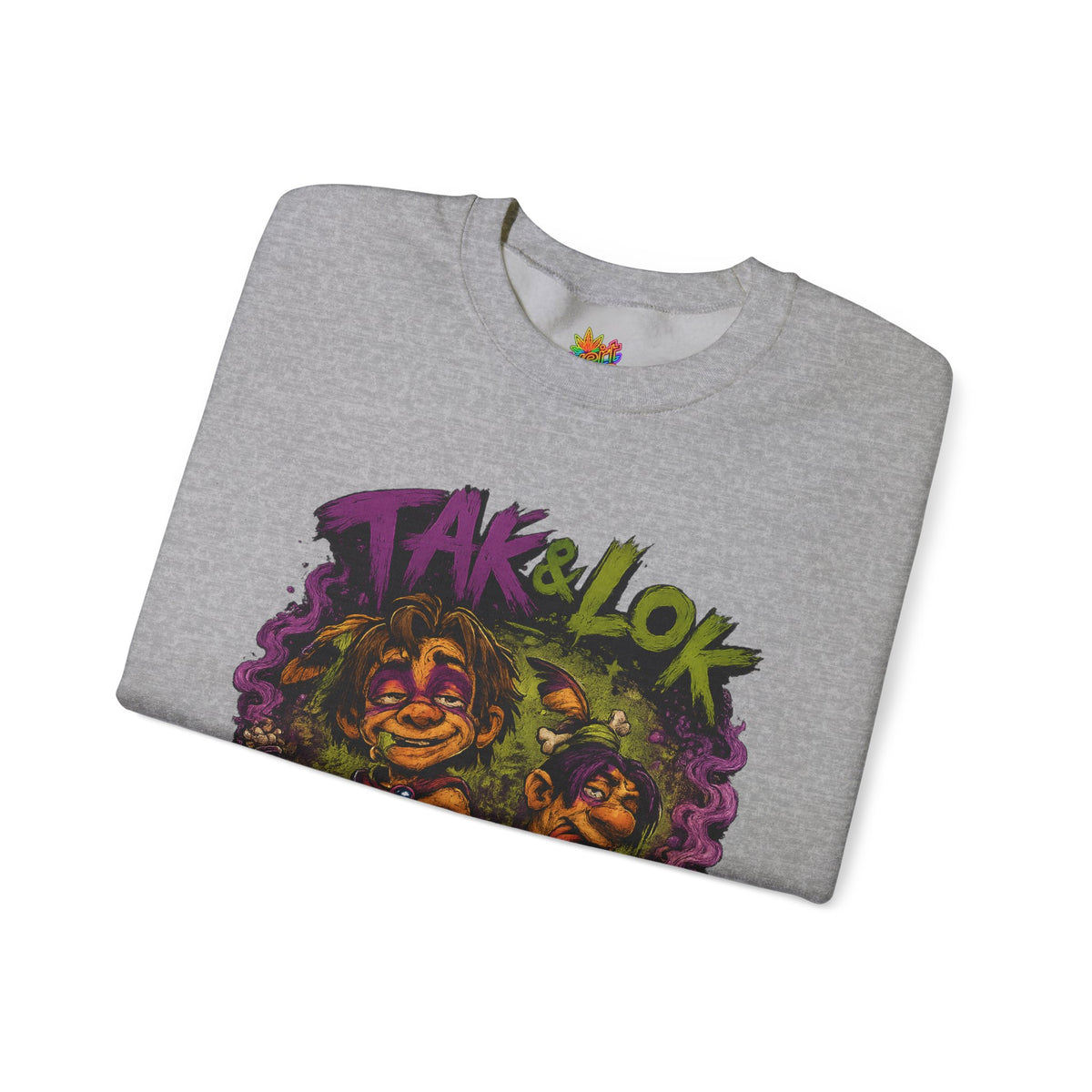 Vert Tak & Lok Vintage Style Unisex Graphic Crewneck Sweatshirt