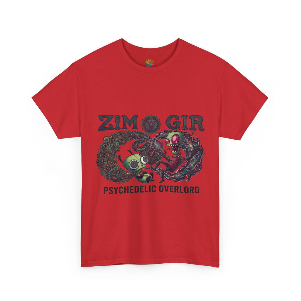 Vert Invader Zim Psychedelic Vintage Style Unisex Cotton Graphic T-Shirt