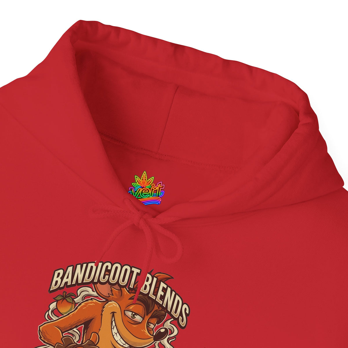 Vert Crash Bandicoot Smoker Vintage Style Unisex Graphic Hoodie