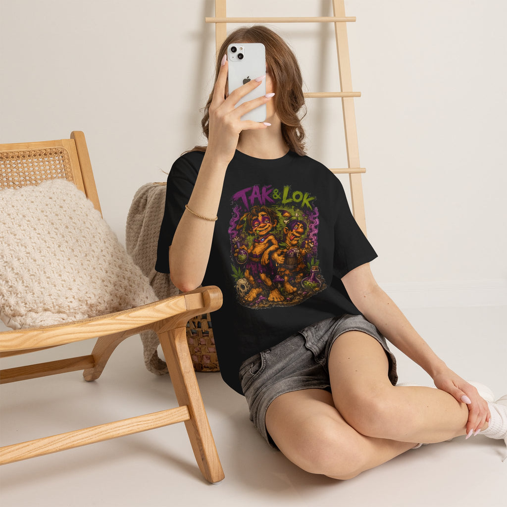 Vert Tak & Lok Vintage Style Unisex Cotton Graphic T-Shirt