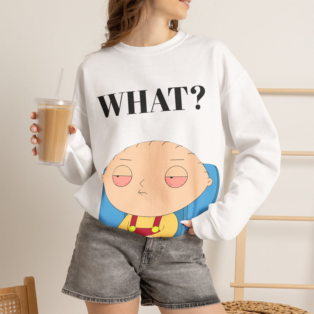 Vert Stewie Vintage Style Unisex Graphic Crewneck Sweatshirt